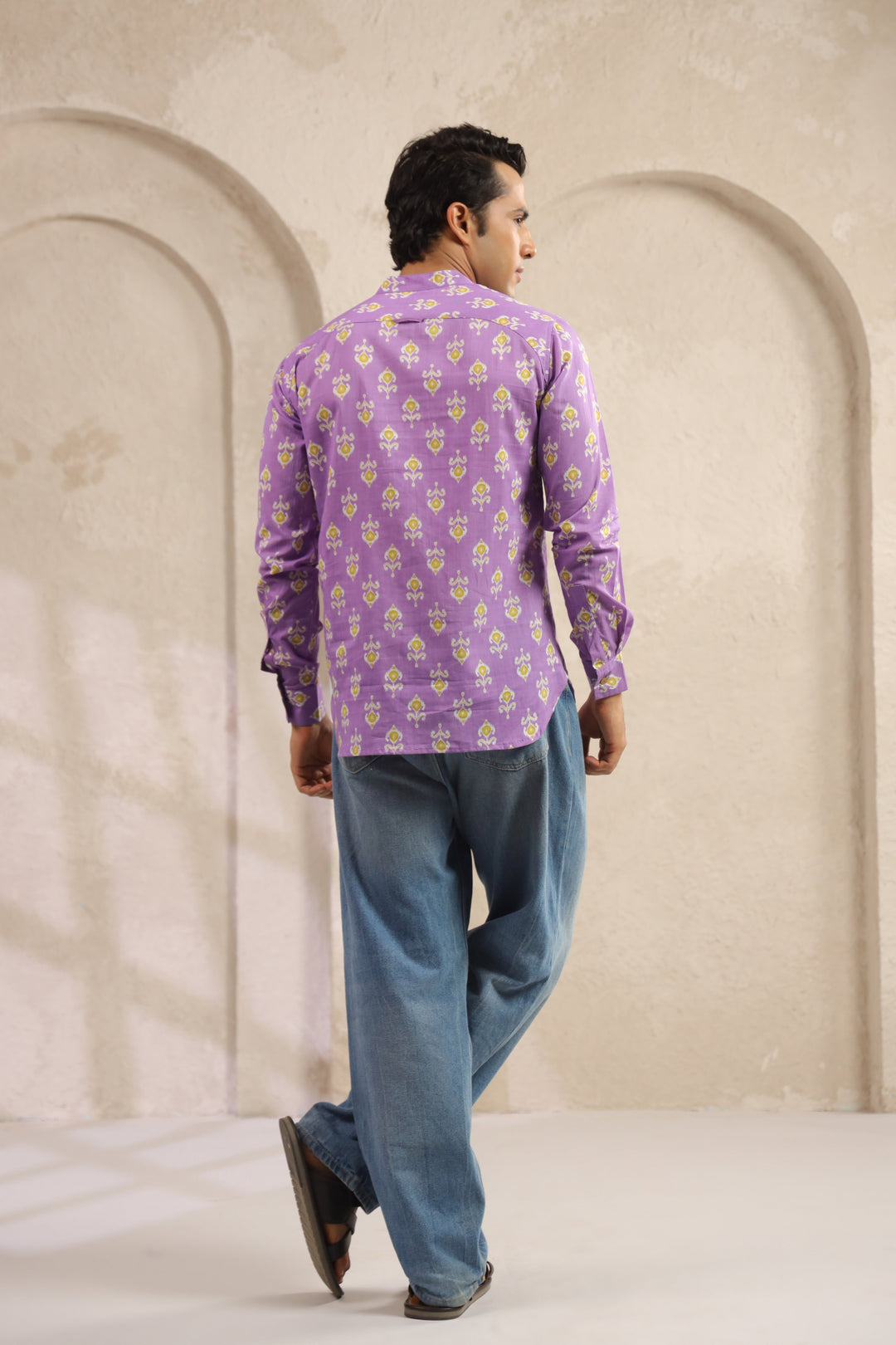 Purple Regular Shirt Kurta