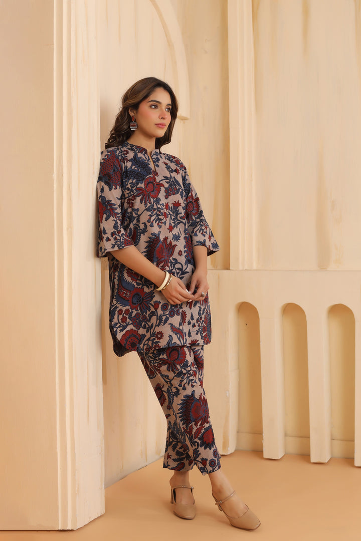 Amulya Multicolor Cotton Co-ord Set