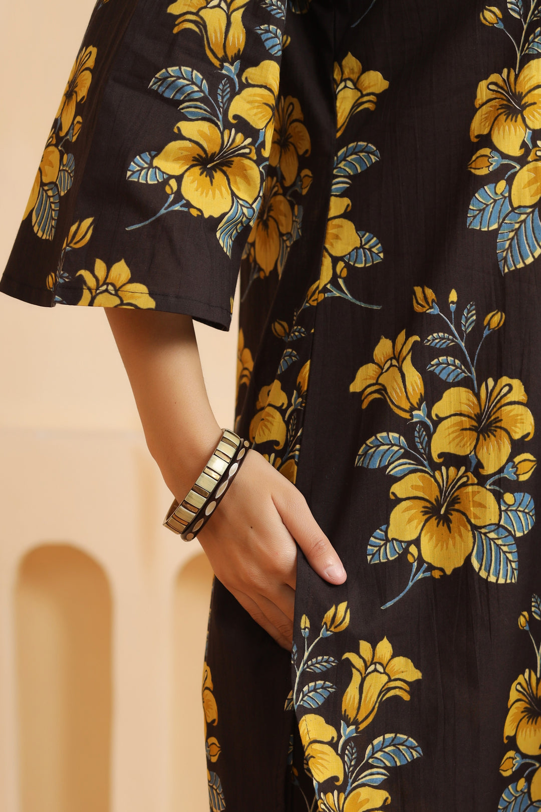 Ishika Black Cotton Co-ord Set