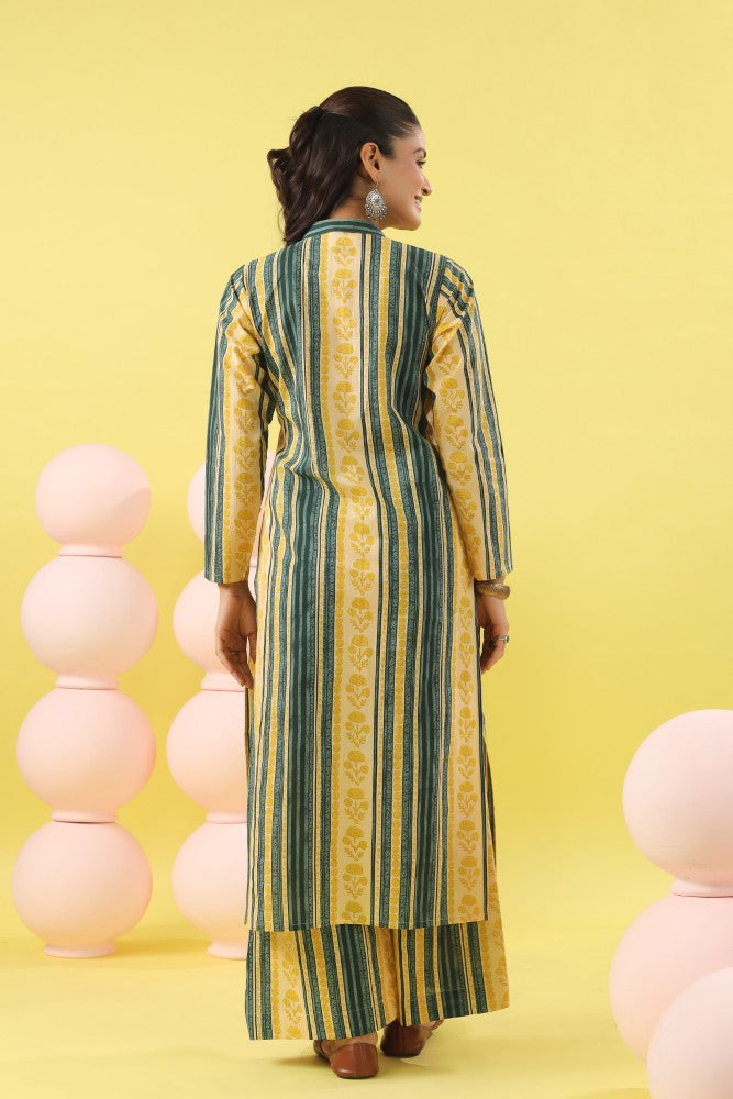 Rushali Abstract Floral Kurta Set
