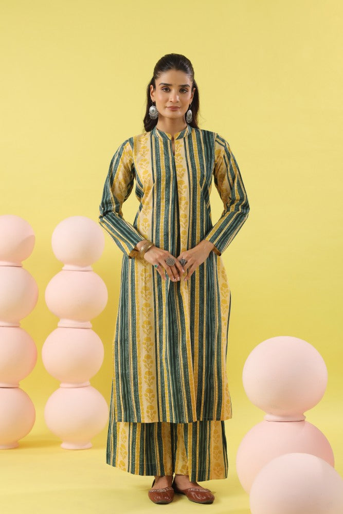 Rushali Abstract Floral Kurta Set