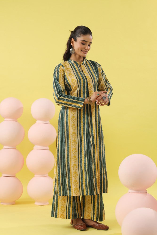 Rushali Abstract Floral Kurta Set