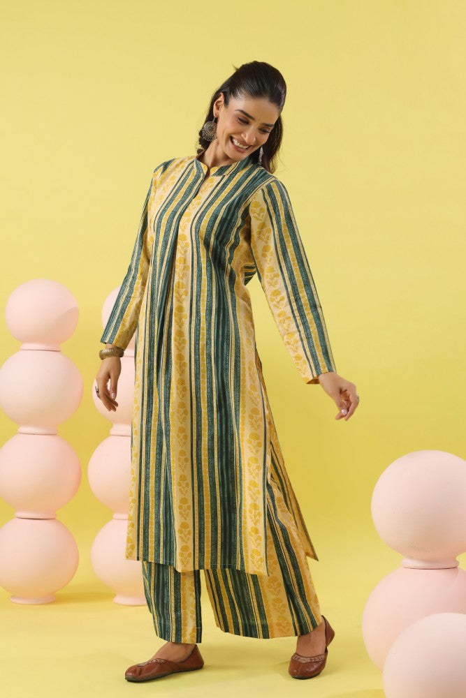 Rushali Abstract Floral Kurta Set