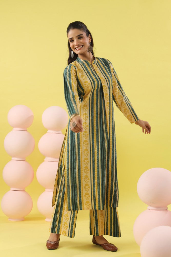 Rushali Abstract Floral Kurta Set