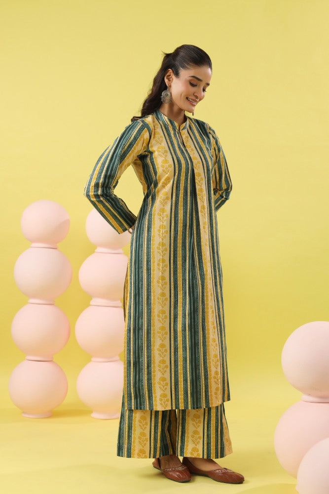 Rushali Abstract Floral Kurta Set