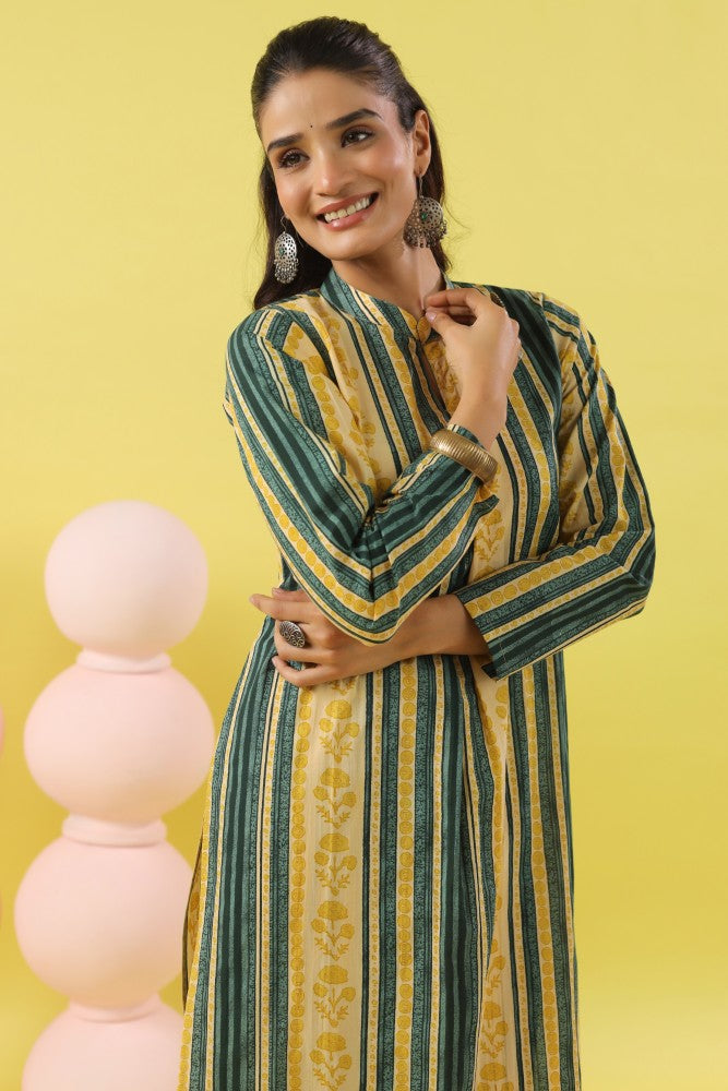 Rushali Abstract Floral Kurta Set