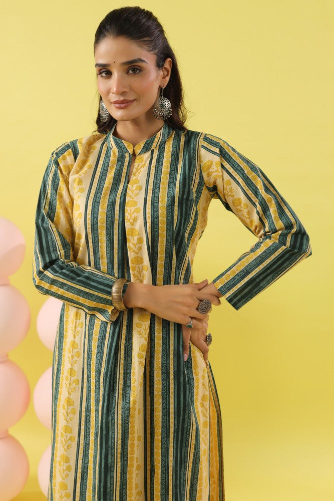 Rushali Abstract Floral Kurta Set