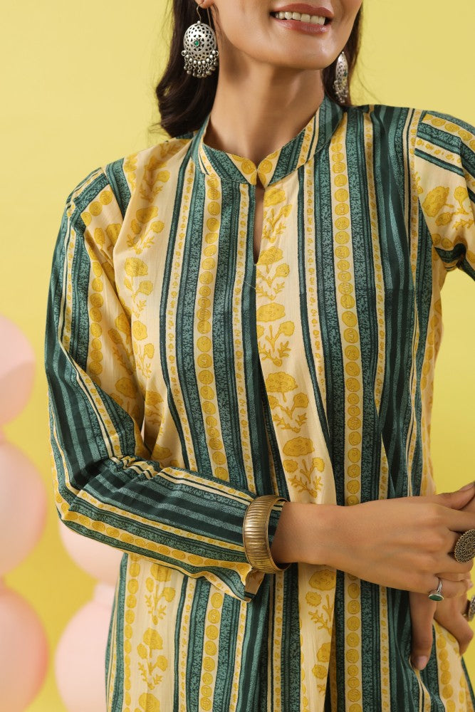 Rushali Abstract Floral Kurta Set
