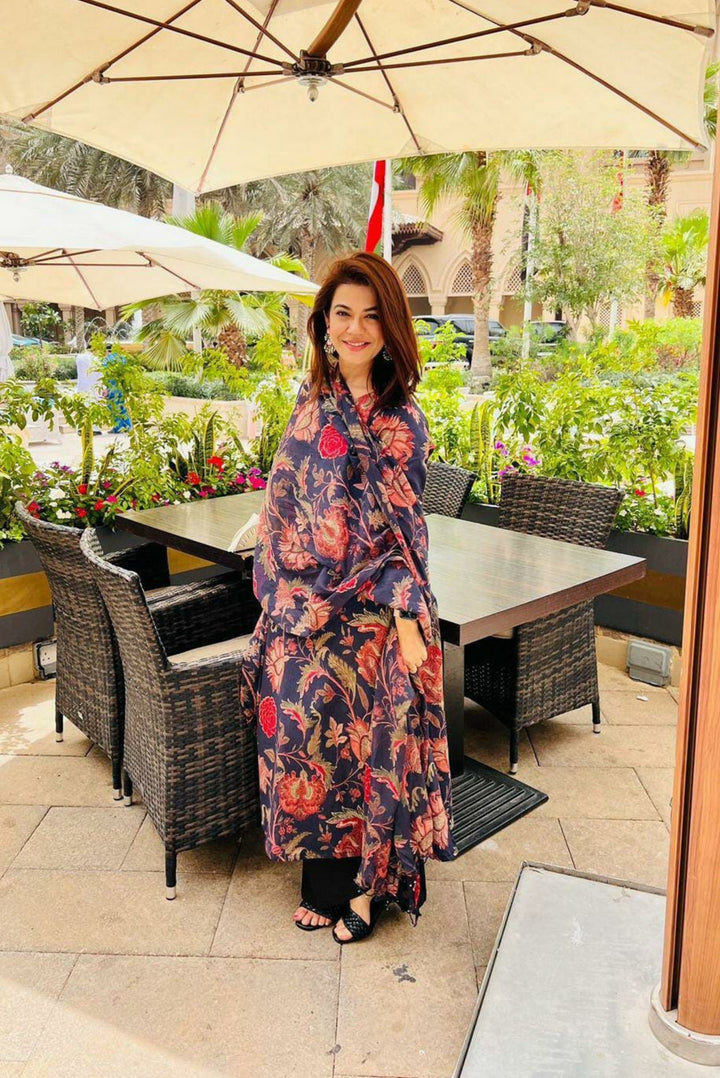 Black Bahaara Suit Set