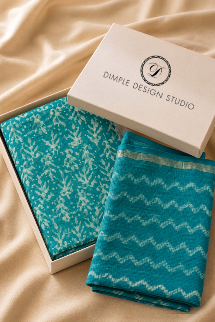 Unstitched - Firozi Dabu Set