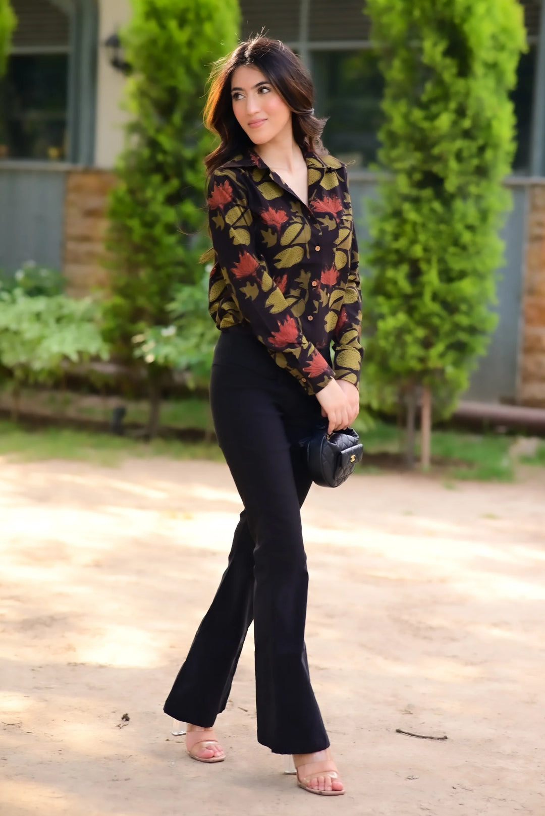 Unstitched - Dhirti Black Cotton Suit Set