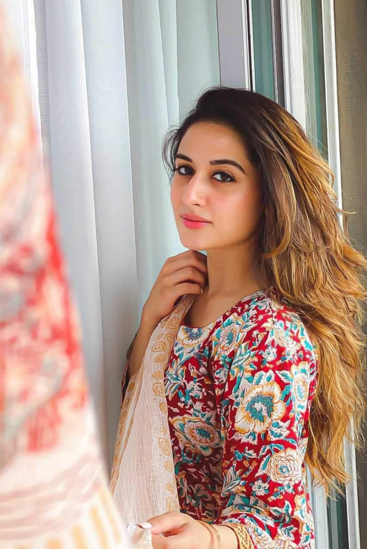 Crimson Red Suit Set