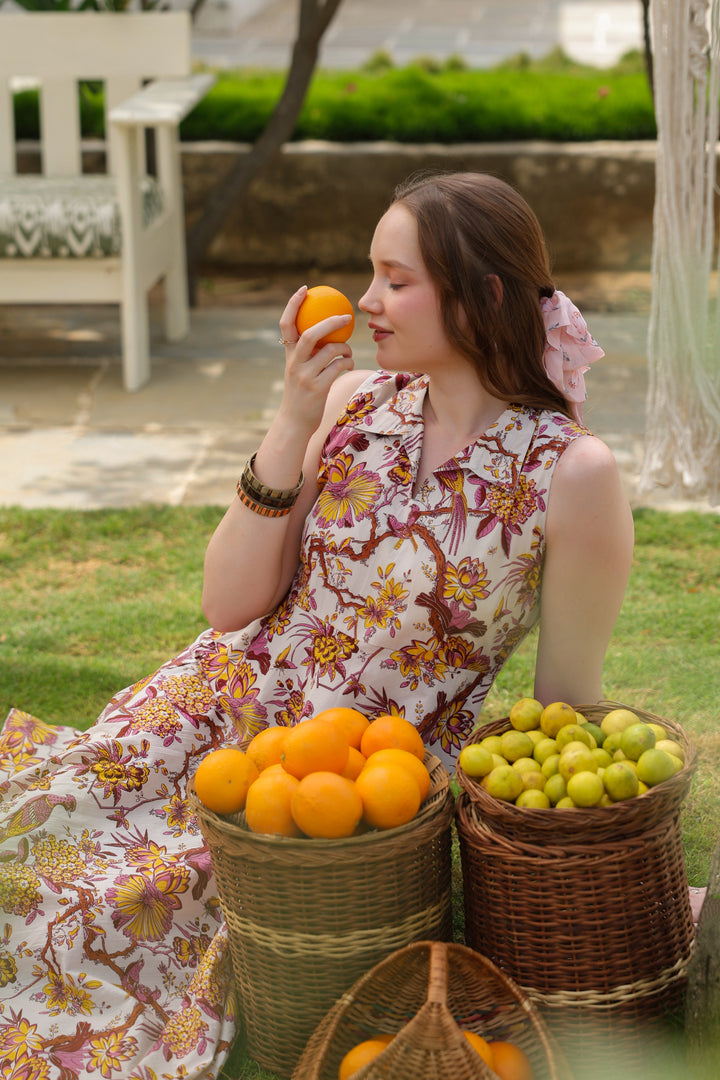 Angelika White Cotton Dress