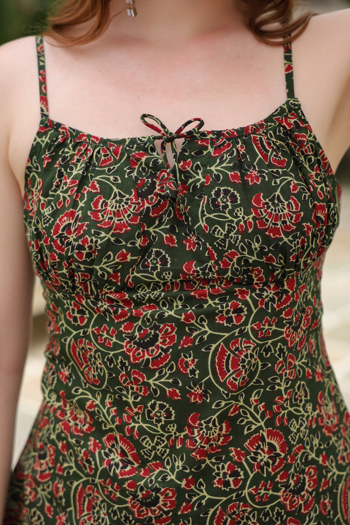 Vera Green Cotton Top