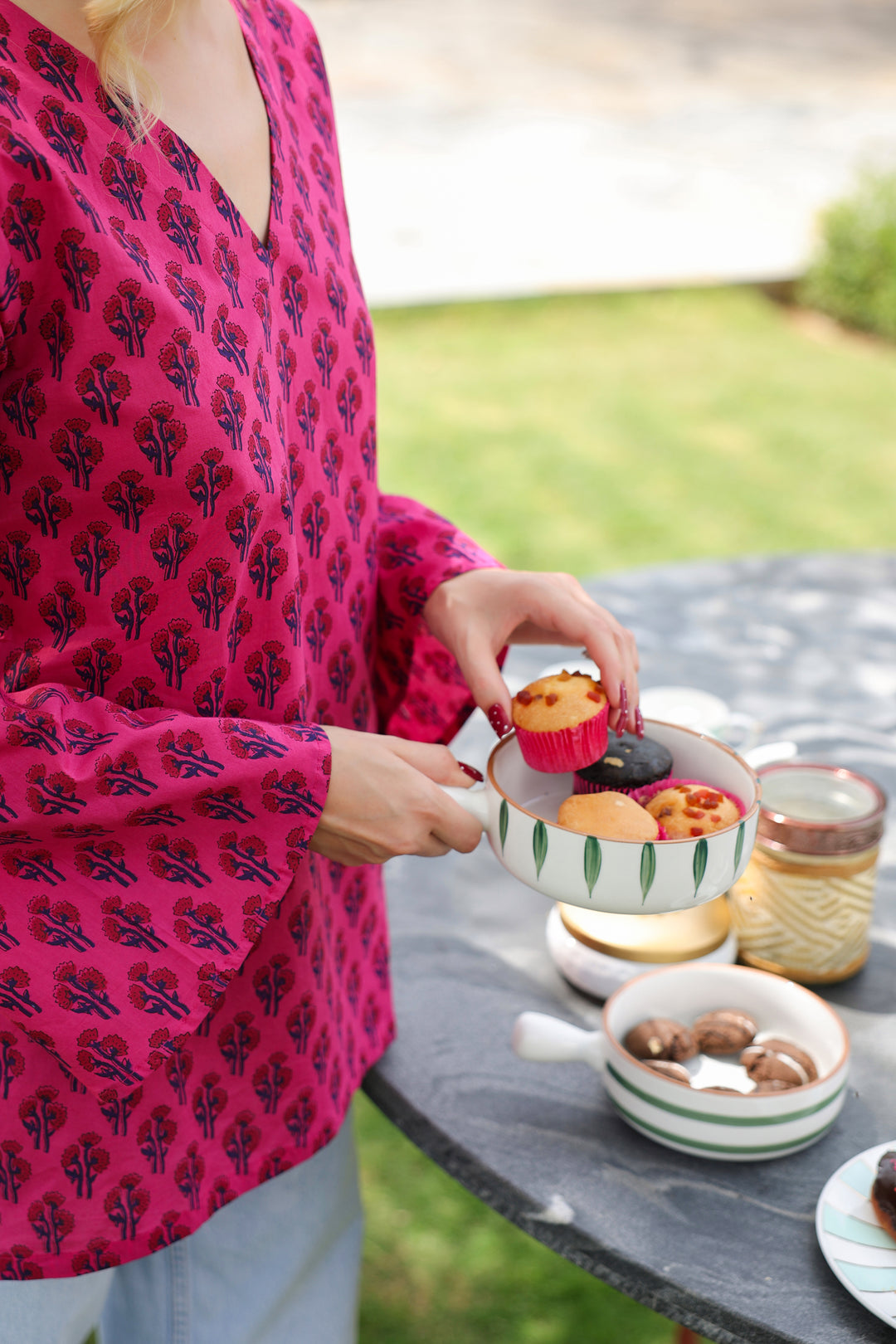 Albina Pink Cotton Top