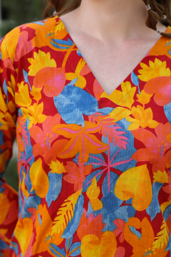 Kira Multicolor Cotton Top