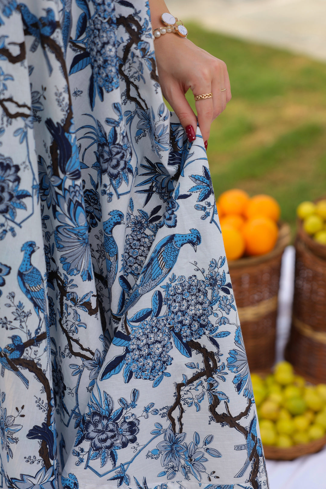 Camila Blue Cotton Dress