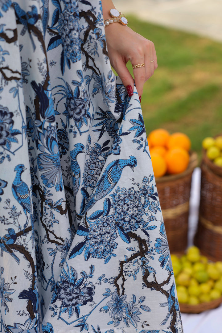 Camila Blue Cotton Dress