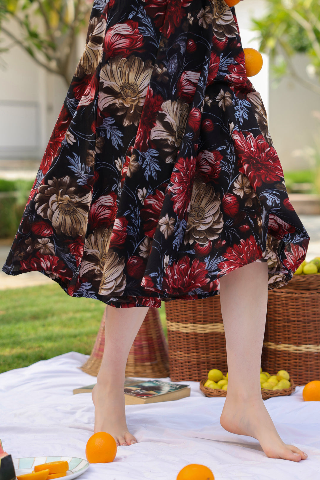 Yulia Multicolor Cotton Dress