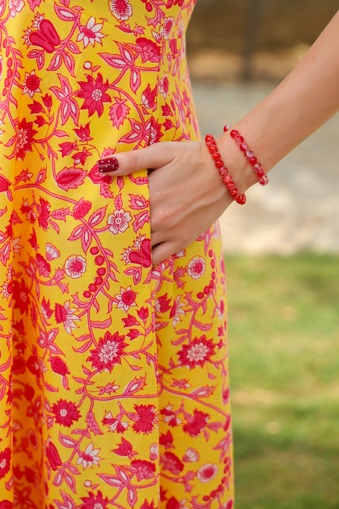 Eliza Yellow Cotton Dress