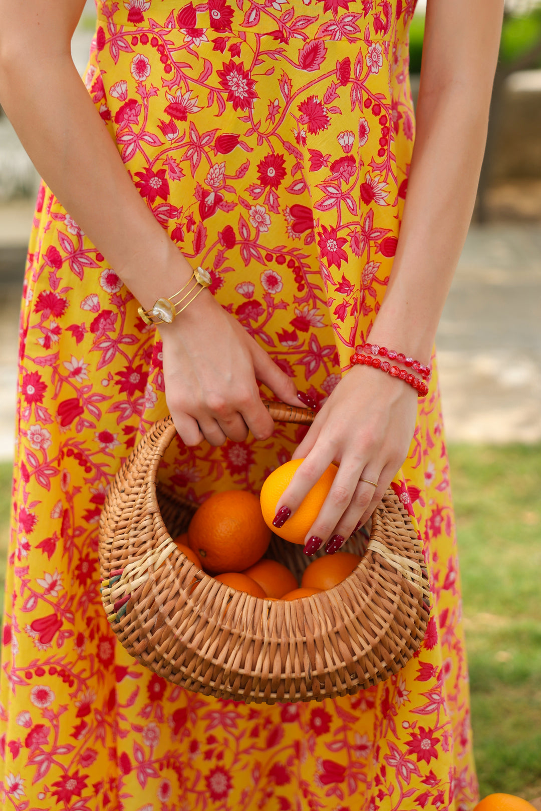 Eliza Yellow Cotton Dress