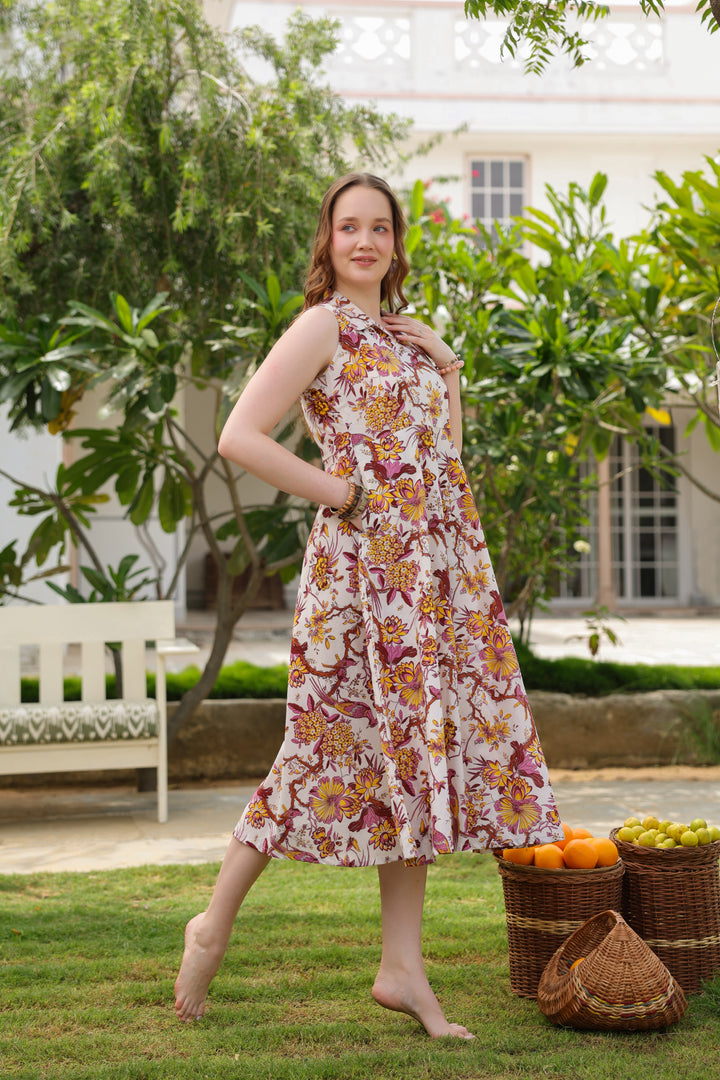 Angelika White Cotton Dress