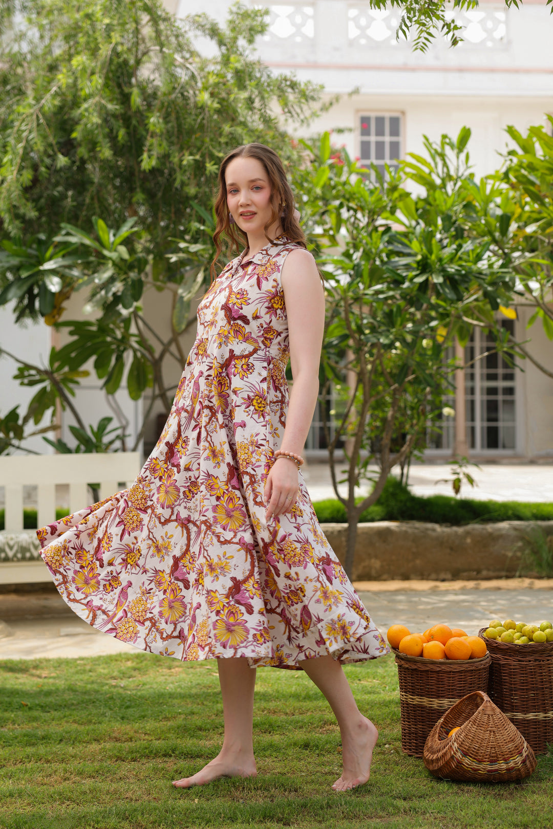 Angelika White Cotton Dress