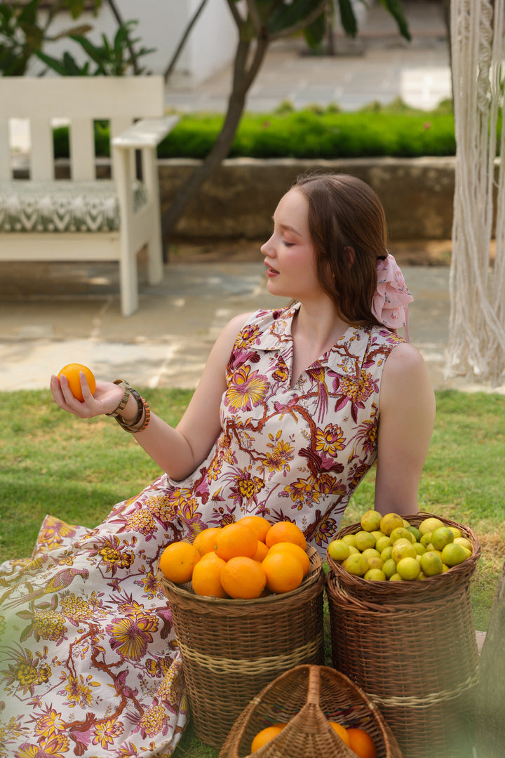 Angelika White Cotton Dress