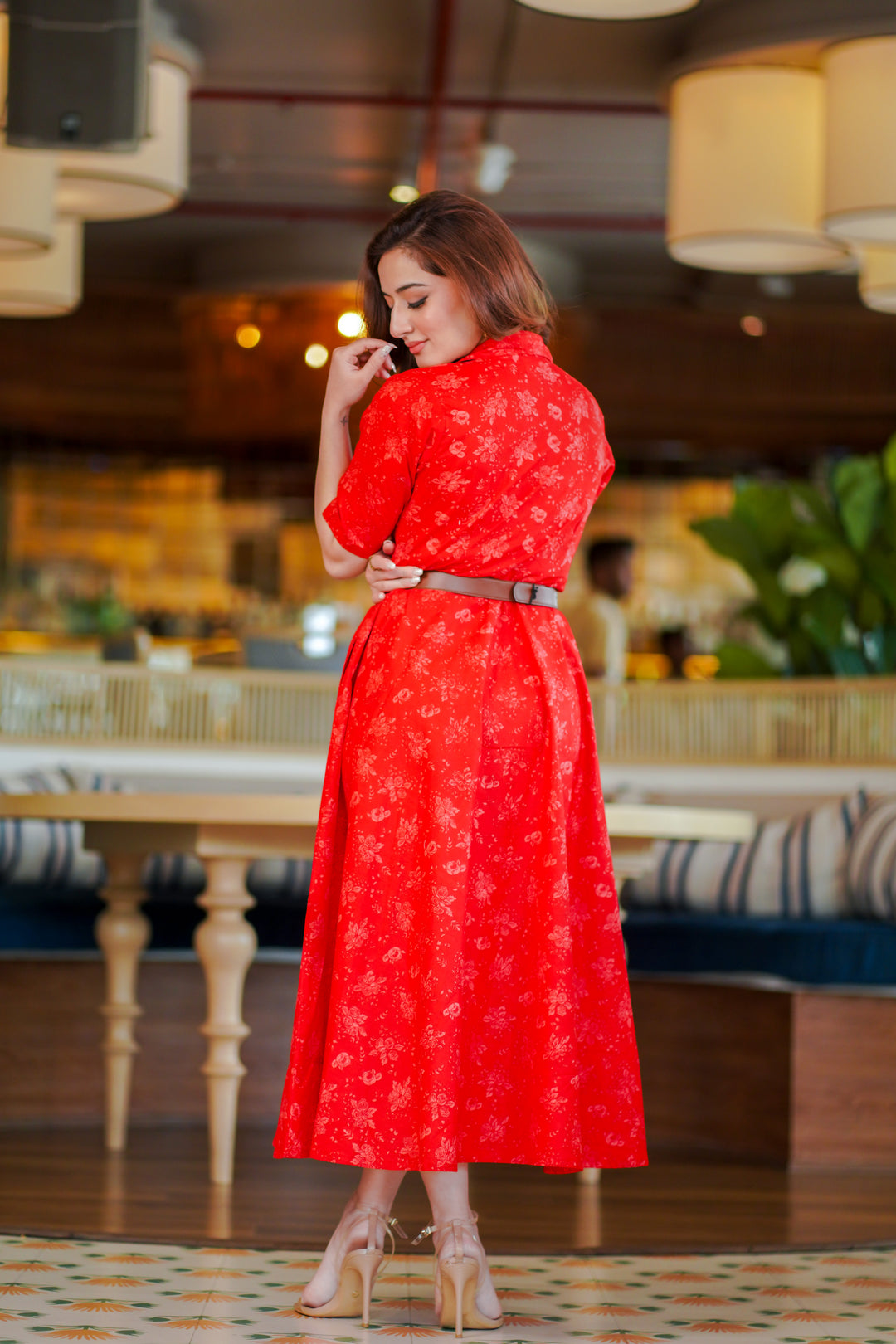 Red Rose Cotton Shirt Dress – DIMPLE DESIGN STUDIO Red Rose Cotton Shirt Dress – DIMPLE DESIGN STUDIO