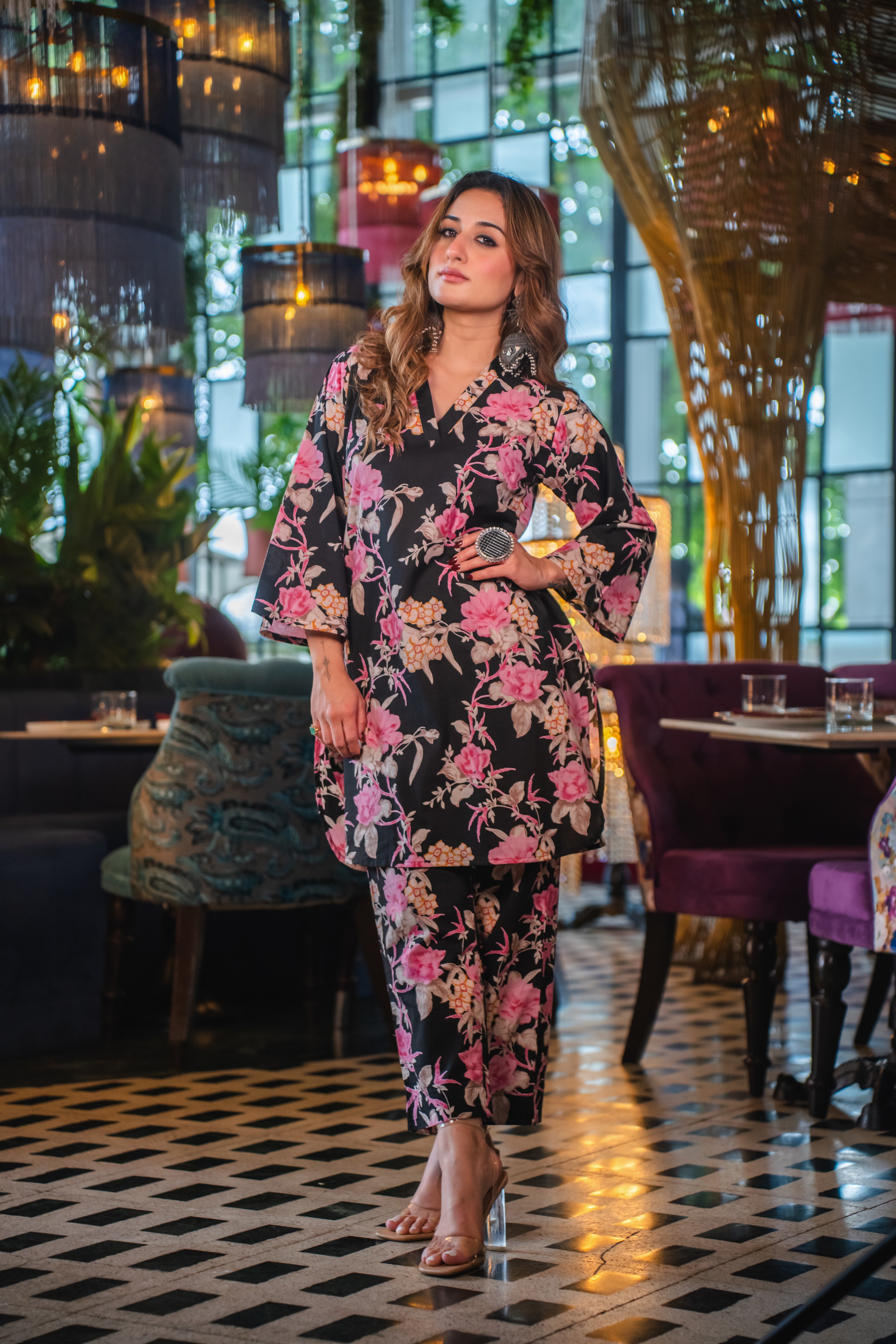 Nightingale Cotton Co-ord Set – DIMPLE DESIGN STUDIO