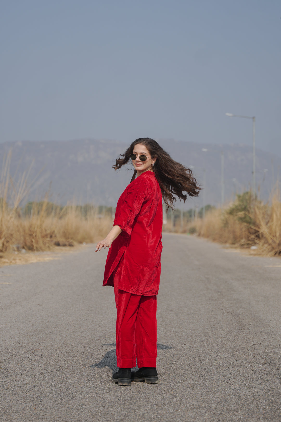 Red Velvet Co-ord Set