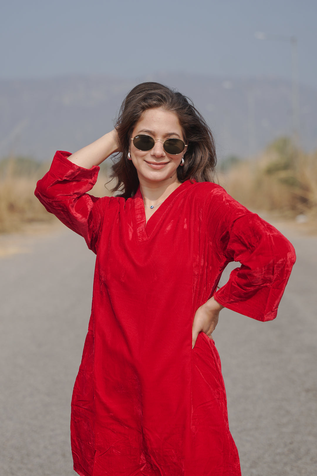 Red Velvet Co-ord Set