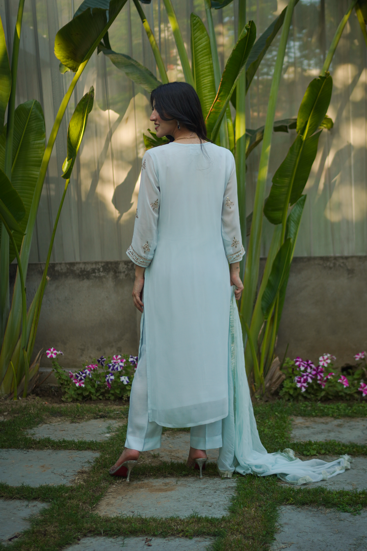 Prachi Blue Georgette Set