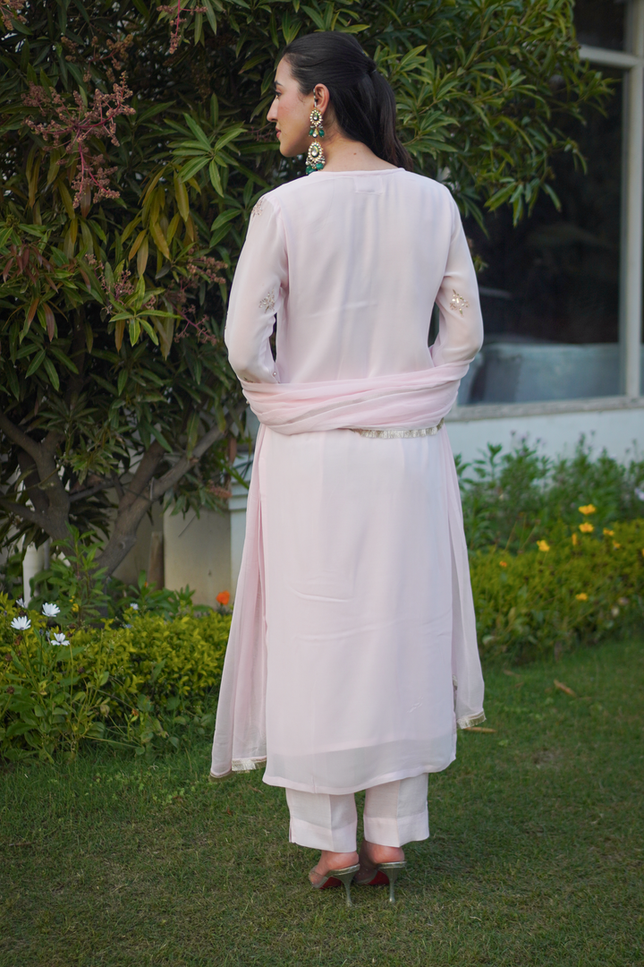 Mahima Pink Georgette Set