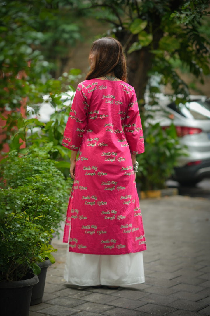 Kurta Rani "smile big laugh often"