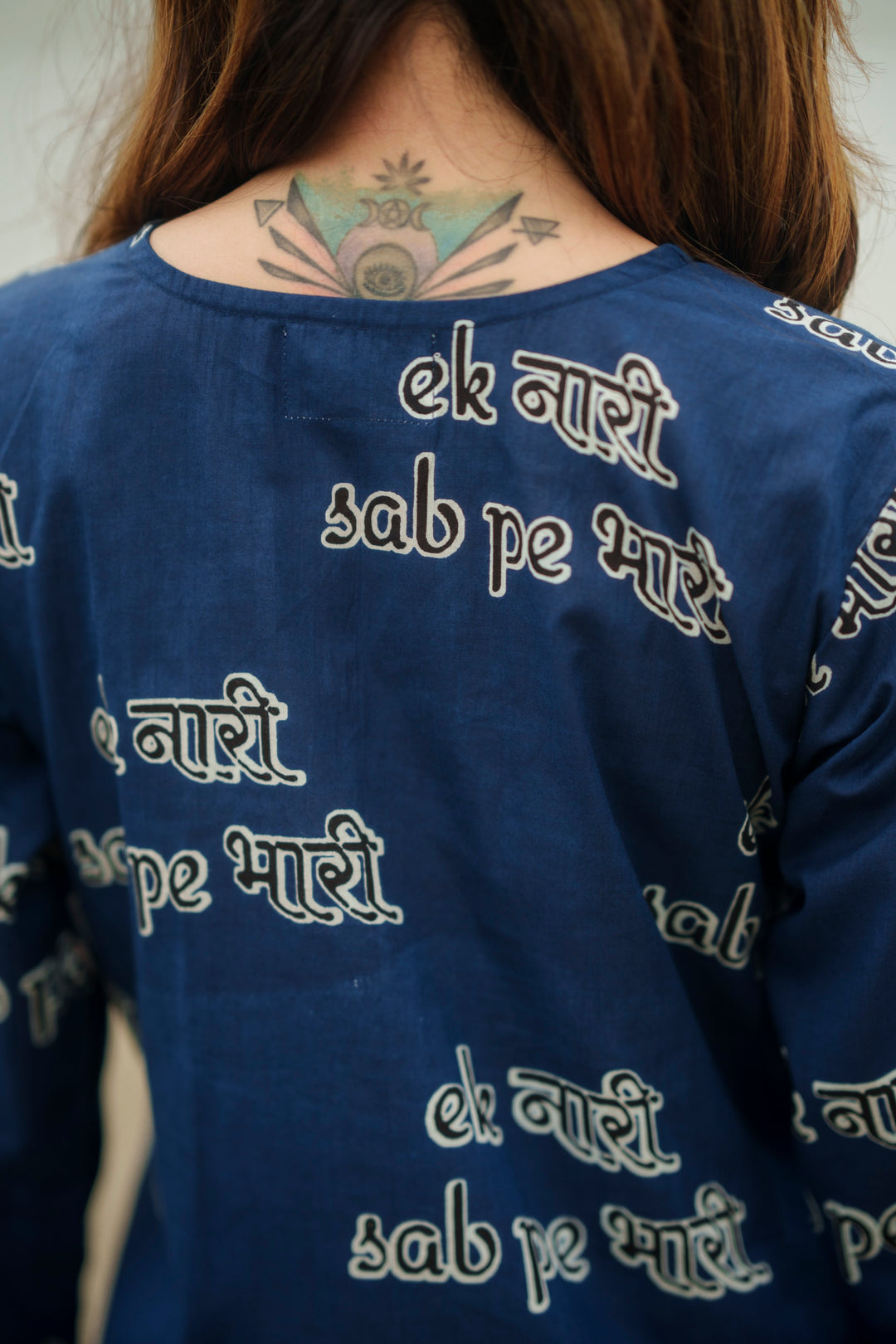 Kurta Blue "ek naari sabpe bhaari"