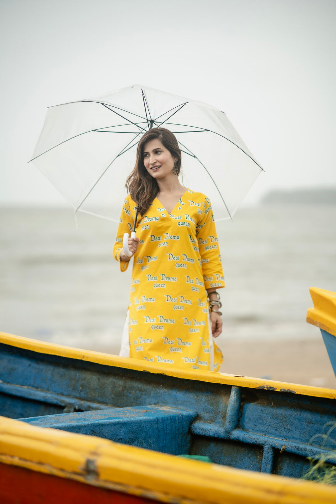 Kurta Yellow "desi drama queen"