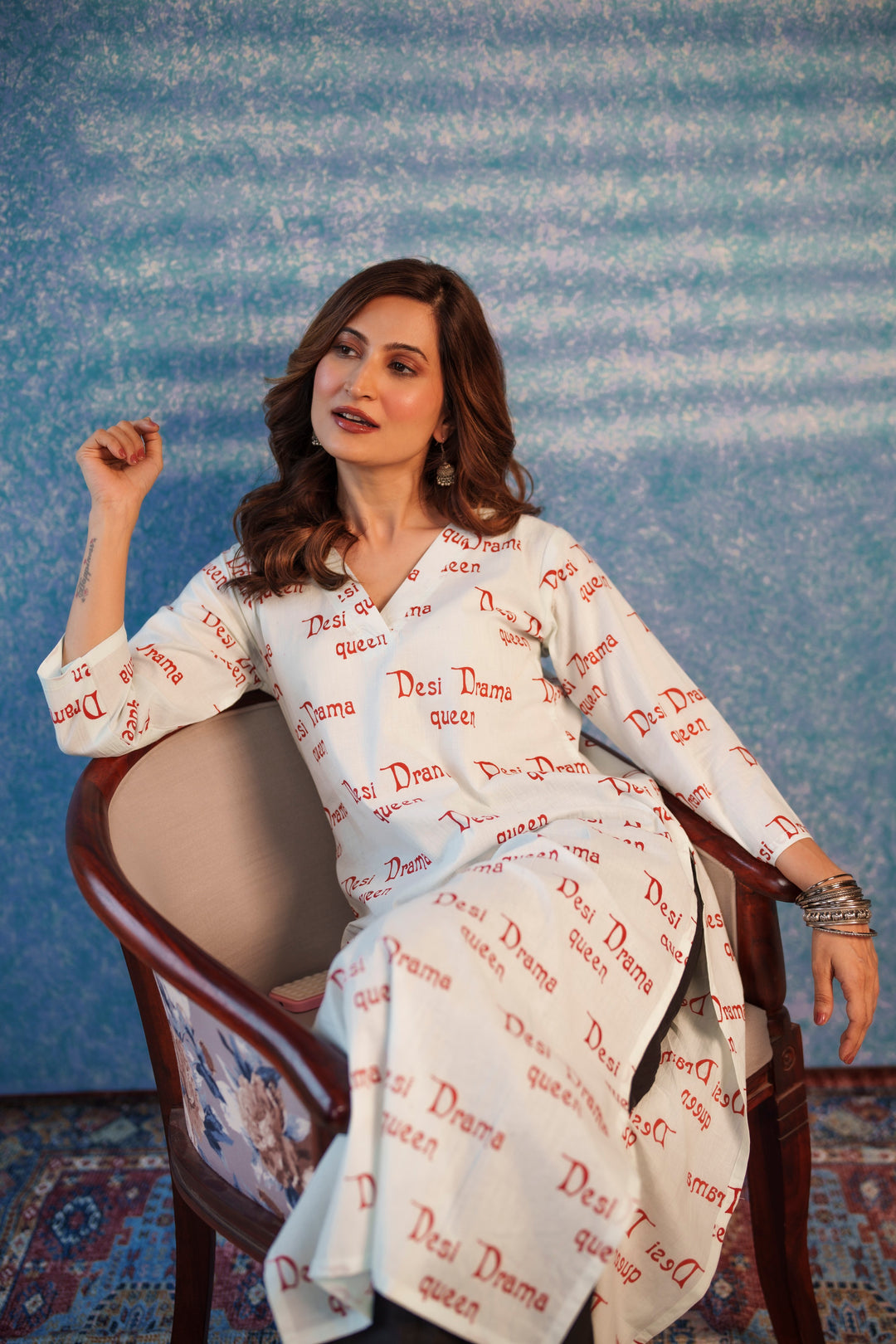 Kurta White "desi drama queen"