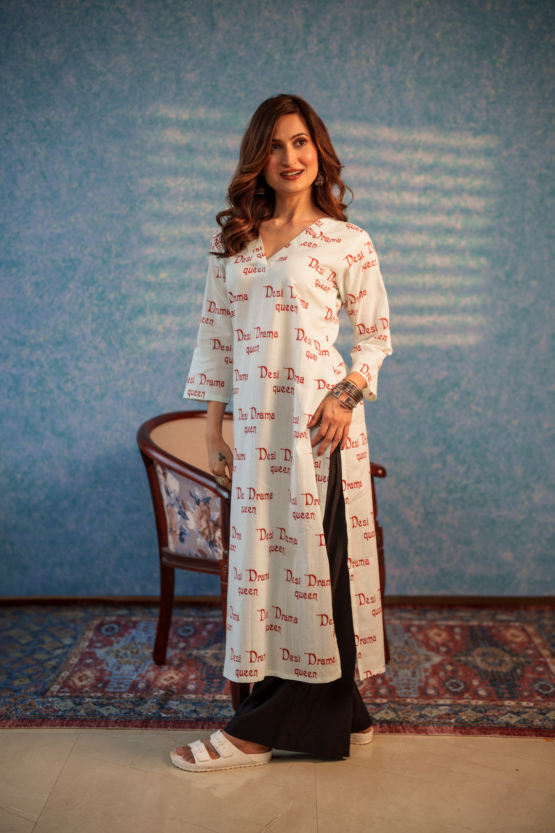 Kurta White "desi drama queen"