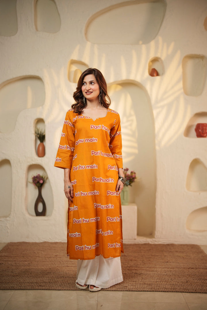 Kurta Mustard "pari hu main"