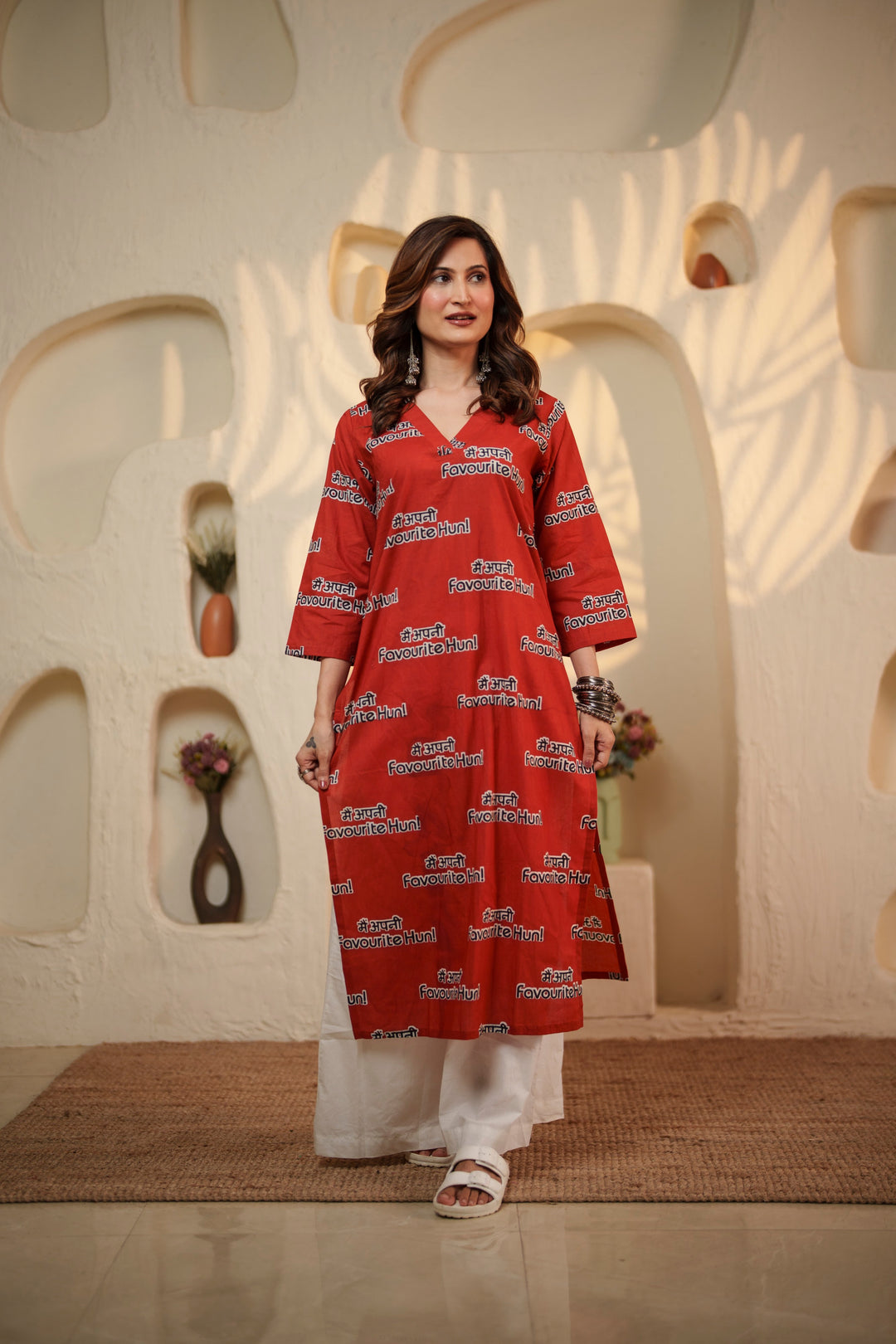 Kurta Red "main apni favourite hoon"