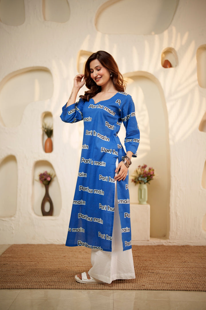 Kurta Blue "pari hu main"