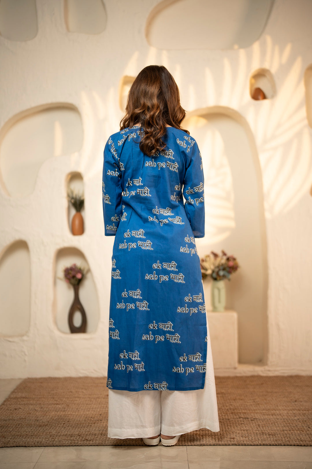 Kurta Blue "ek naari sabpe bhaari"