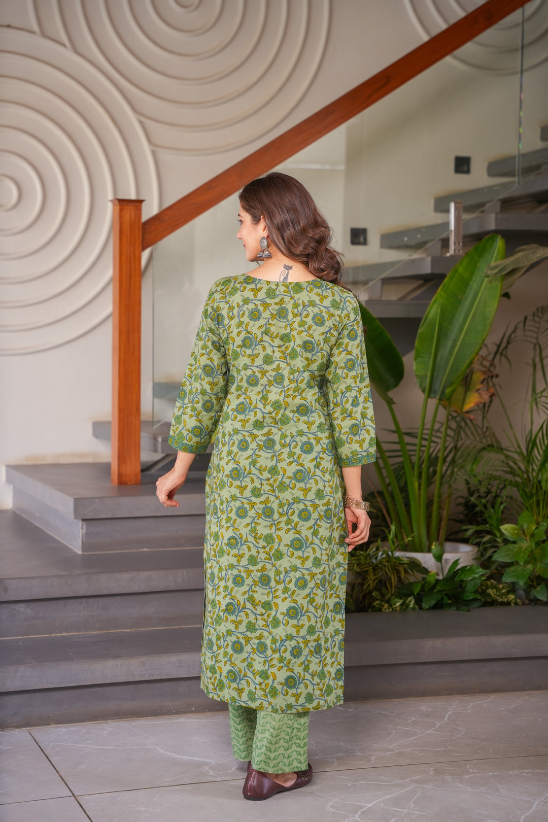 Seema Cotton Straight suit set