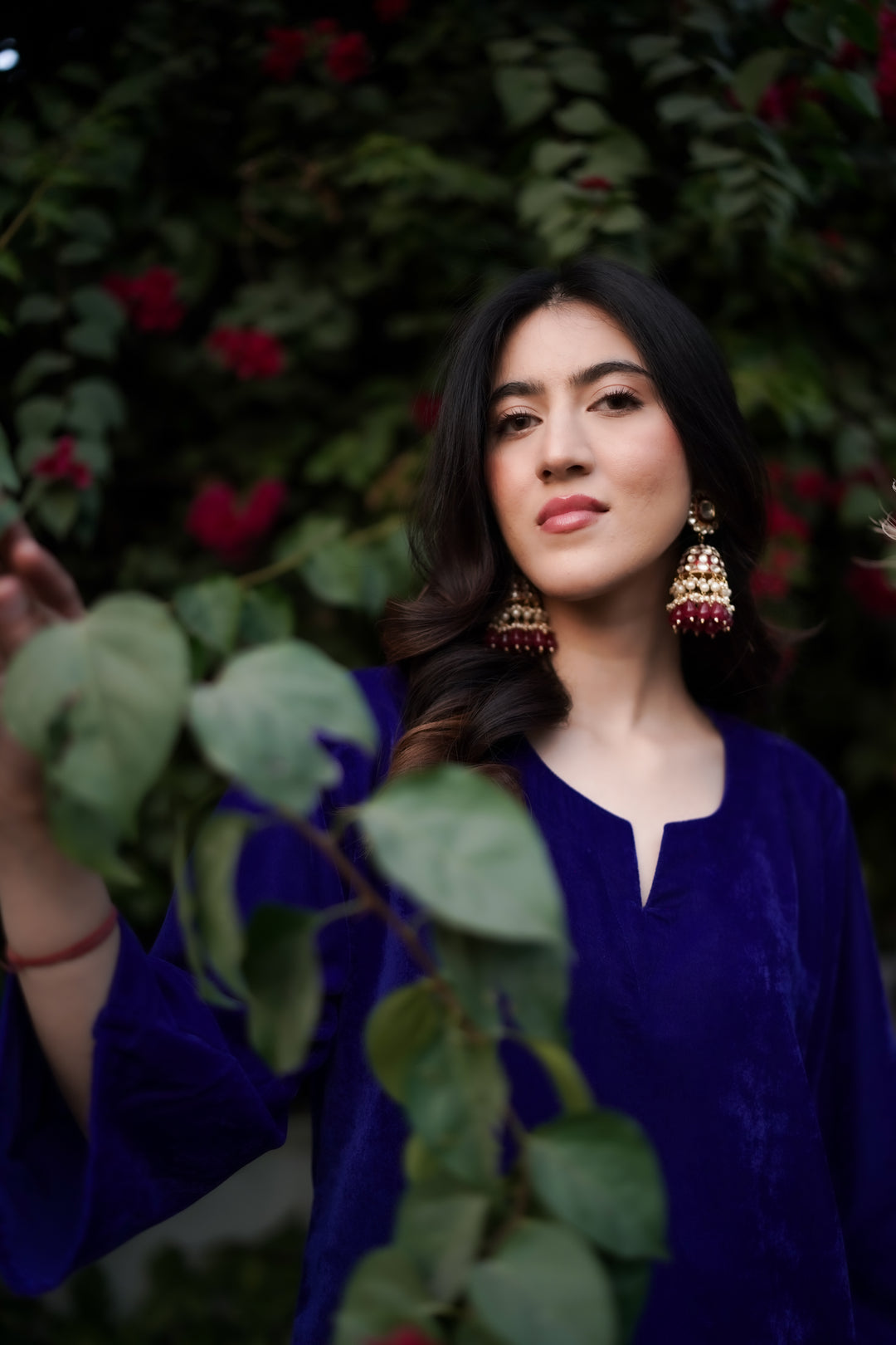 Royal Blue Velvet Co-ord Set