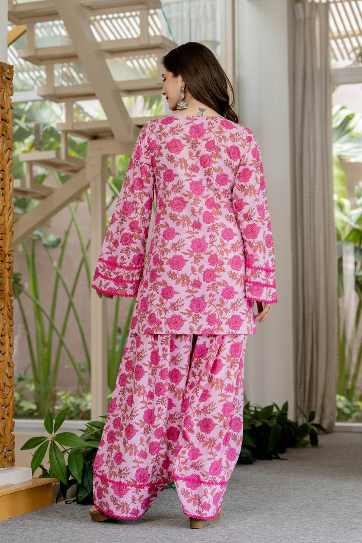 Siddhi Pink Farshi Set