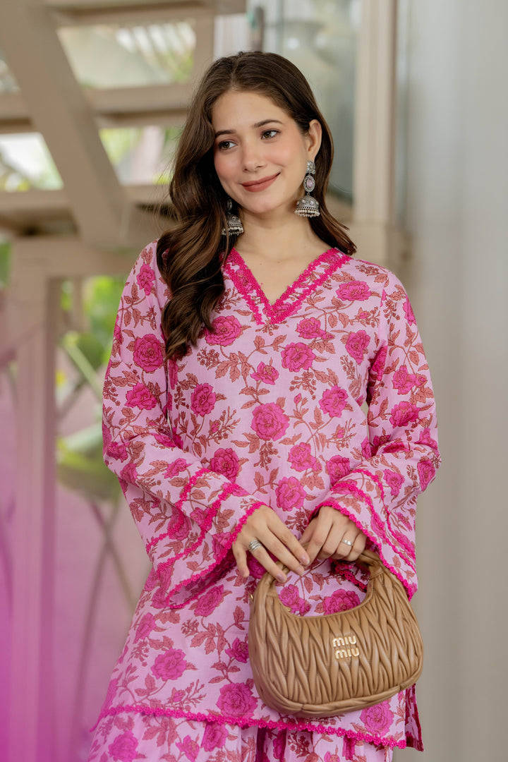 Siddhi Pink Farshi Set