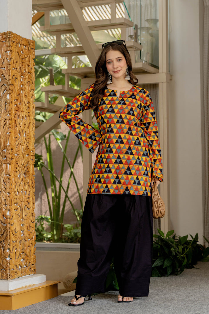 Trisha Multicolor Farshi Set