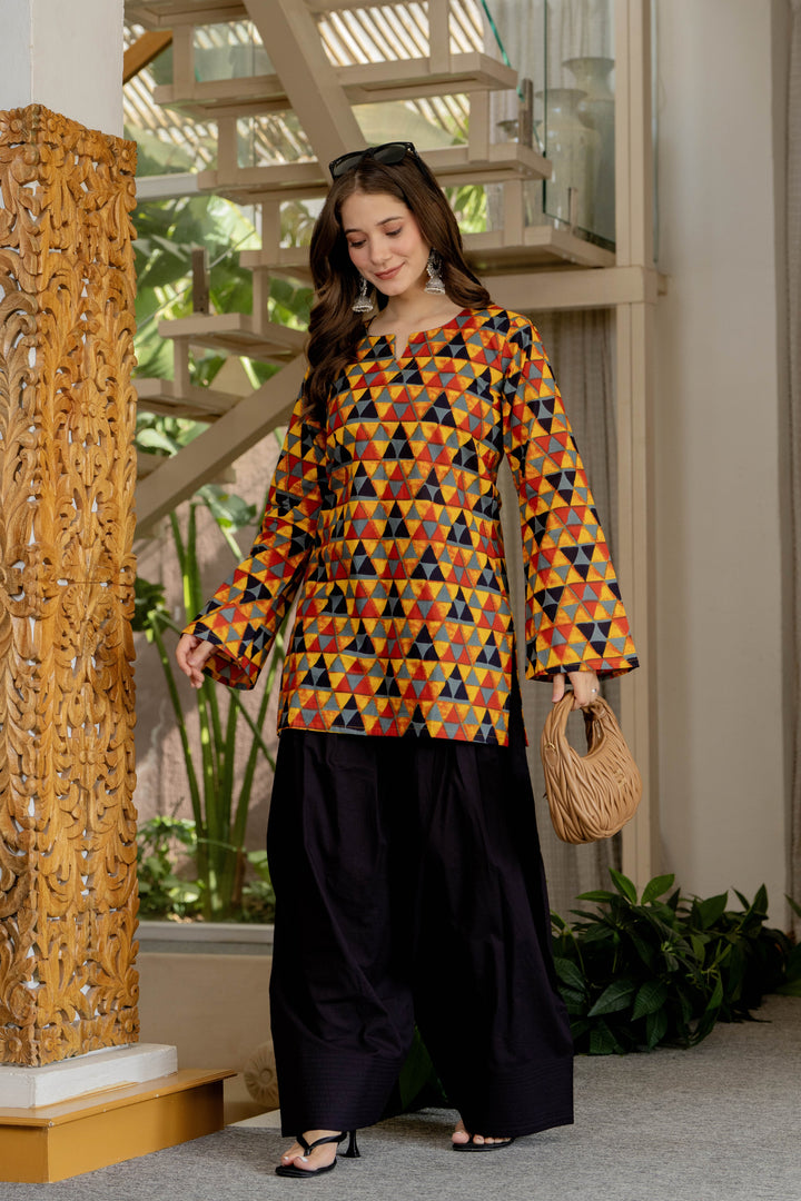 Trisha Multicolor Farshi Set