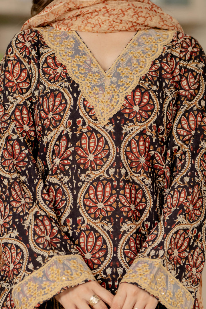 Kumari Black Farshi Set